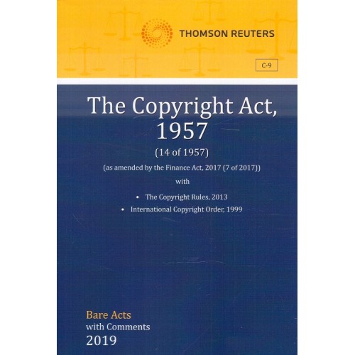 Thomson Reuters The Copyright Act, 1957 [Bare Acts with Comments]